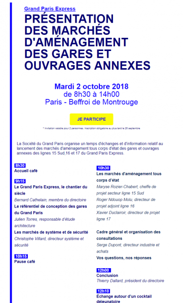 SGP : présentation des marchés d'aménagement des gares et ouvrages annexes
