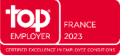 Top EMPLOYER 2023 France (Certified excellence in employee conditions) Top EMPLOYER 2023 France (Certified excellence in employee conditions)