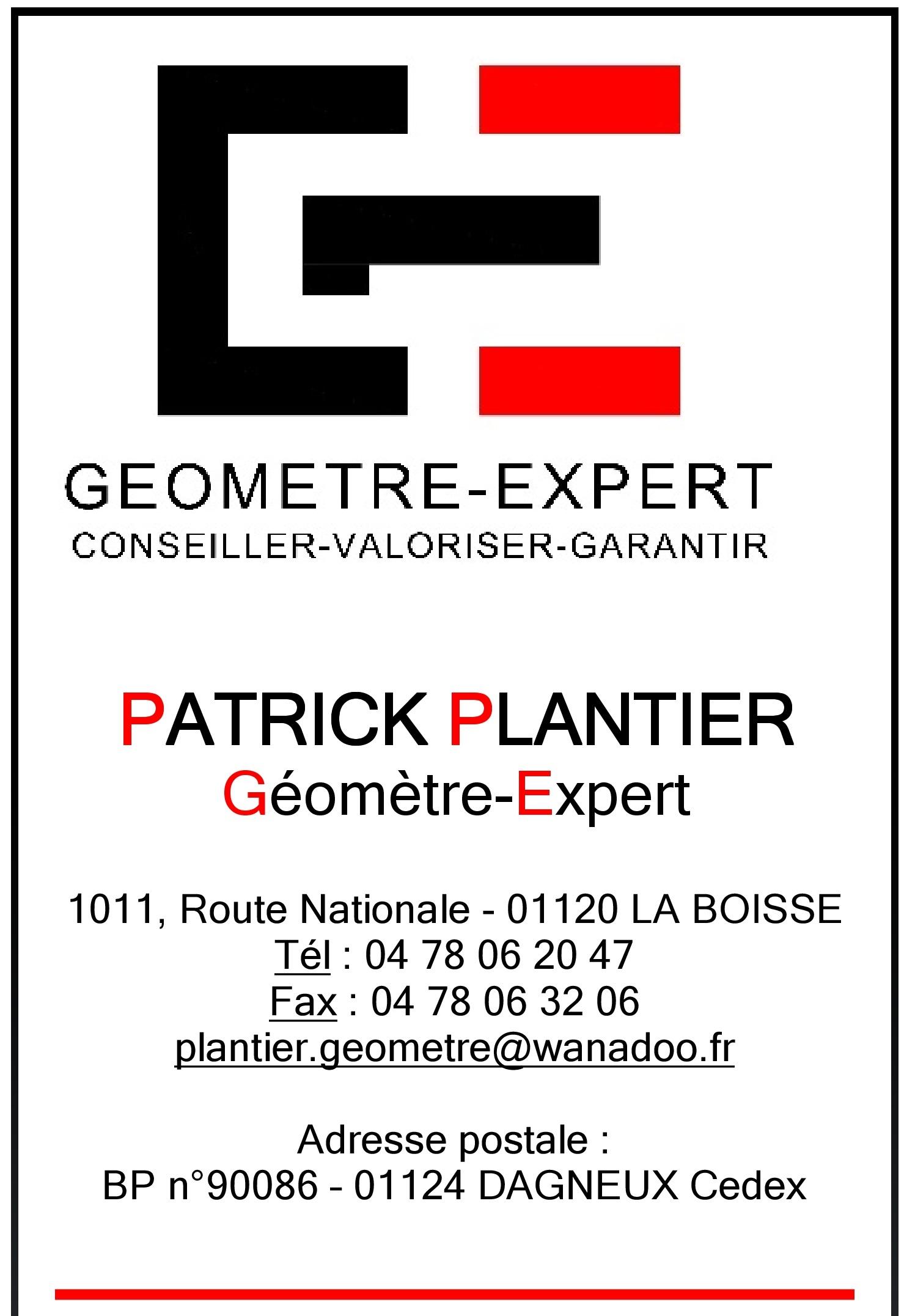 PATRICK PLANTIER GEOMETRE-EXPERT